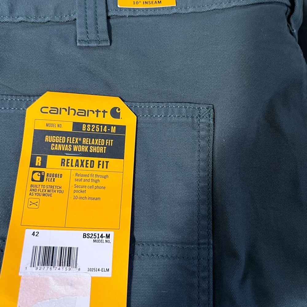 Carhartt Blue Canvas Work Shorts